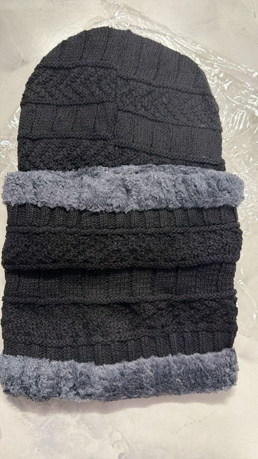 Unisex Winter Knit Beanie & Scarf
