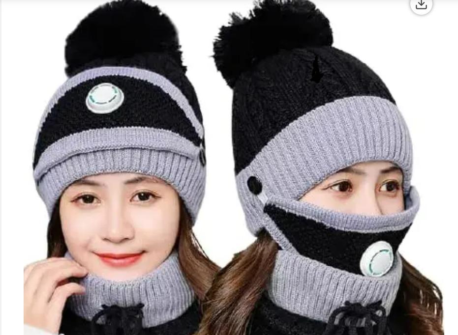 Unisex Winter Knit Beanie & Scarf